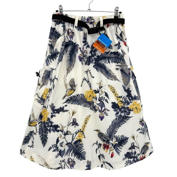 Columbia Field Creek Utility Skirt in Floral Bird Wildlife Print Size S NWT - Picture 4 of 16